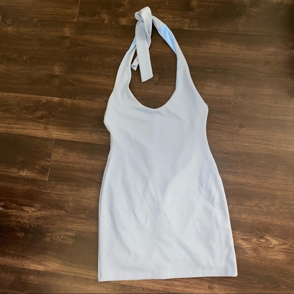 Nookie Passion Mini Dress Dusty Blue - Picture 3 of 5